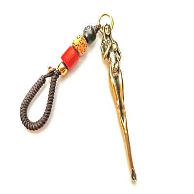 Brass Ear Pick Key chain Ear Pick Wax Remover Ear Pick Keychain Ear Spoon Brass Beauty Women Keychain