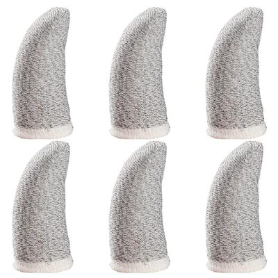 Hemobllo 6pcs -Sweat Thumb Sleeves for Gaming Breathable Finger Protectors for Smooth Screen Touch Comfortable Fit for Mobile Console Gamers
