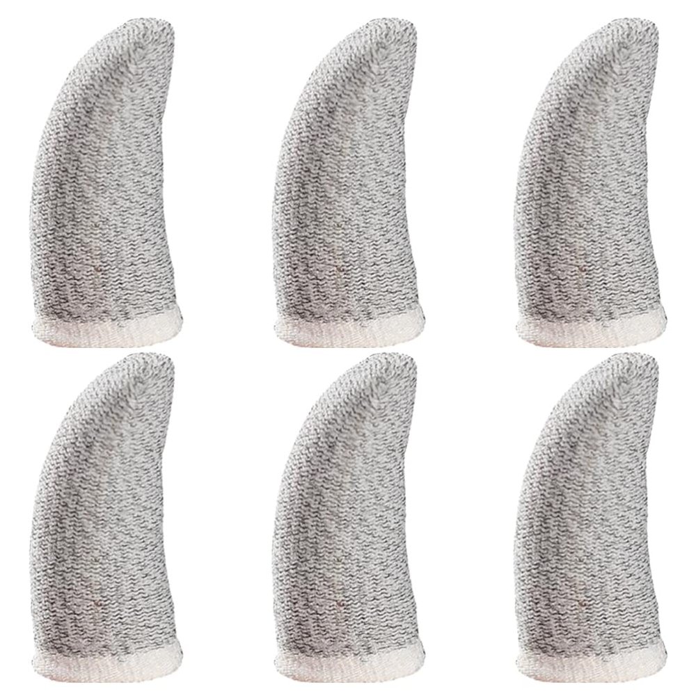 Hemobllo 6pcs -Sweat Thumb Sleeves for Gaming Breathable Finger Protectors for Smooth Screen Touch Comfortable Fit for Mobile Console Gamers