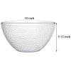 Suwimut 4 Pack Clear Plastic Serving Bowls, 135 OZ Large Round Plastic Bowls, 10 Inch Disposable Reusable Salad Mixing Bowl Buffet Containers for Catering, Party, Salad, Fruit, Chips, Popcorn, Snack view 2