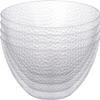 Suwimut 4 Pack Clear Plastic Serving Bowls, 135 OZ Large Round Plastic Bowls, 10 Inch Disposable Reusable Salad Mixing Bowl Buffet Containers for Catering, Party, Salad, Fruit, Chips, Popcorn, Snack view 4