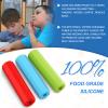 Eersida 6 Pieces Sensory Chew Pencil Toppers Set Chewable Pencil Toppers Chew Toys for Sensory Kids Boys and Girls, Oral Motor Needs(Red, Blue, Green) view 3