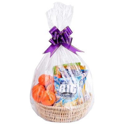 Awpeye Cellophane Bags 25 Pack, Cellophane Gift Bags, Cellophane Wide Clear Bags For Mugs, Wine Bottles And Small Baskets 2 Mil Thick