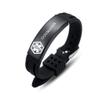 AOAMID Medical Alert Bracelets for Men Women Adjustable Free Engraving Sport Silicone Medical ID Bracelets 8.5 Inches (Black-coumadin) view 1
