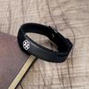 AOAMID Medical Alert Bracelets for Men Women Adjustable Free Engraving Sport Silicone Medical ID Bracelets 8.5 Inches (Black-coumadin) view 2