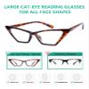Eyekepper 5-pack Cat Eye Reading Glasses Women Oversized Readers +3.50 view 4