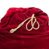Sunnywood Santa Christmas Gift Bag Large Stretchy Velour Present Sack with Golden Drawstring, 36" x 27", Set of 2 view 4