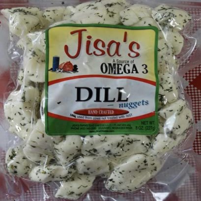 Dill Nuggets | 3-Pack | 8 oz Each | Artisan Cheese | Made with Whole Milk | Crafted in Small Batches | Product of Nebraska | Jisa's Farmstead Cheese