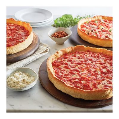 Lou Malnatis Chicago Deep Dish Pizza, 6-Pack (6 Cheese) | Handmade, Restaurant Quality