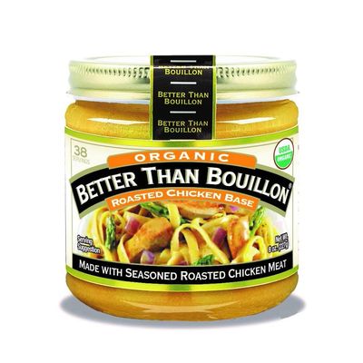 Better Than Bouillon Organic Roasted Chicken Base, Made with Seasoned Roasted Chicken, USDA Organic, Contains 38 Servings Per Jar, 8-Ounce Jar (Pack of 6)