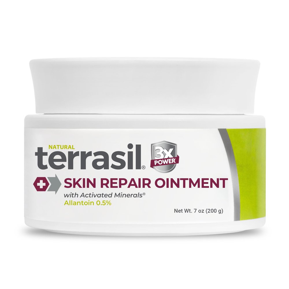 terrasil Skin Repair for Angular Cheilitis, Folliculitis, Impetigo, Lichen Sclerosus, Boils & Cysts, Pitted Keratolysis, Fast Relief Helps Healing Dermatologist Tested & Hypoallergenic Approved (7 oz)