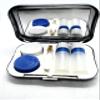Popular Creations Contact Lens Case with tweezer, lens case, and solution bottle. Leopard Woman view 2