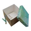 FELANAS 6 Pack Brown Cardboard Gift Boxes with Metallized Top | Wrapping Clothing Boxes for Gifts, Mailing, Clothes | 20 x 20 x 15 CM : 8" x 8" x 6" | Gift Cardboard Boxes (Metallized Iridescent) view 3