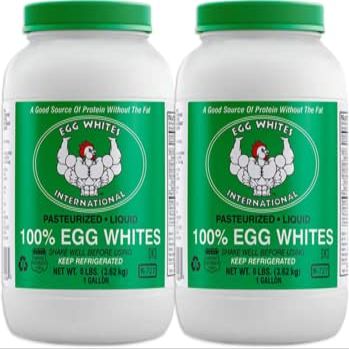 Egg Whites International 100% Pure Liquid Egg White Protein Designed to Drink. NOW 100% CAGE FREE (2 Gallons)