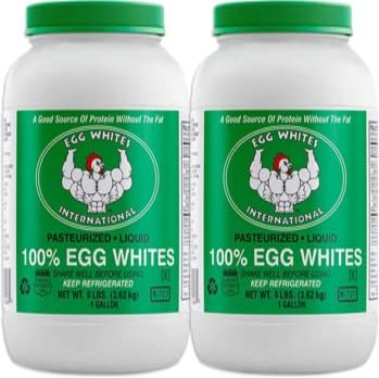 Egg Whites International 100% Pure Liquid Egg White Protein Designed to Drink. NOW 100% CAGE FREE (2 Gallons)