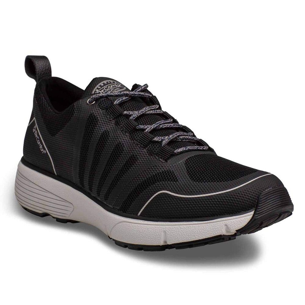 Dr. Comfort Gordon X Mens Shoe-Athletic Running Shoes-Diabetic Workouts Shoe with Removable Insoles, Black 11.5 Wide (C/D)