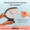 Pixie Menstrual Disc for Feminine Care - Ranked 1 for Best Tampon Alternative Period Disc - 100% Medical-Grade Silicone - Removes Like a Tampon - Wear 12 Hours - Capacity of 7 Tampons (Large) view 2