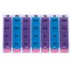 1set Portable Pill Organizer Colorful Compartment Daily Medicine Case Vitamin Container Date Markings for Travel and Home Use view 2