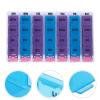 1set Portable Pill Organizer Colorful Compartment Daily Medicine Case Vitamin Container Date Markings for Travel and Home Use view 4