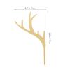 14PCS Antler Cupcake Toppers Christmas Deer Cake Picks Reindeer Acrylic Christmas Cake Toppers for Baby Shower Wedding Hunting Birthday Party Supplies view 4