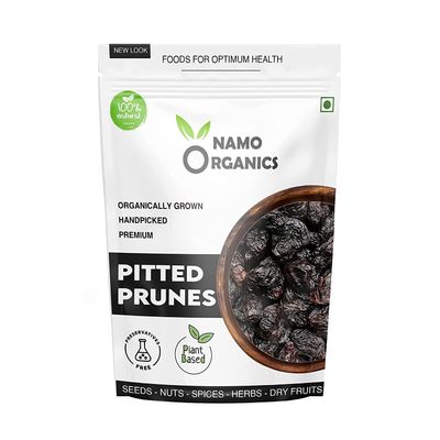 Admart Namo Organics - Pitted Dried Prunes Without Added Sugar - 500 Gm - Unsweetened Dry Fruits (No Preservatives & Additives)
