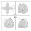 Auto-plaza 50 Pieces Beauty Laser Cut Favor Boxes DIY Wedding Birthday Gift Candy Boxes with Ribbons (White) view 2