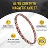 MagnetRX Copper Anklet for Women  Ultra Strength Magnetic Ankle Bracelets for Women  Effective Womens Copper Magnetic Ankle Bracelet (Women Anklet) view 3