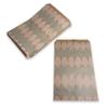 300 Qty 6" x 9" Decorative Flat Paper Gift Bags - Baby-Blue Leaf Pattern on Brown Kraft Bags - For Sales/Treats/Parties Cookies/Gifts - N'icePackaging view 4