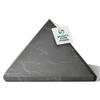 Shungite World Authentic Shungite Pyramid Unpolished 100 mm / 3.93" Chakra Energy Natural Healing Crystal Real Black Pyramid Home Office Protection Desk Decor Meditation Reiki Grounding Stone view 1