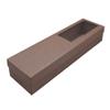 FELANAS 6 Pack Cute Cardboard Long Boxes Acetate Window for Fresh Flowers | Gift Boxes Window for Anniversaries, Weddings, Christmas | 12 x 43 x 6.6 CM : 5" x 17" x 2.5" | Frosty Purple view 1