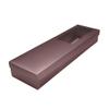 FELANAS 6 Pack Cute Cardboard Long Boxes Acetate Window for Fresh Flowers | Gift Boxes Window for Anniversaries, Weddings, Christmas | 12 x 43 x 6.6 CM : 5" x 17" x 2.5" | Frosty Purple view 1