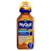 Vicks NyQuil Severe Honey Cold and Flu Medicine, Maximum Strength, Relieves Cough, Sore Throat, Fever, Congestion, 12 Oz view 1