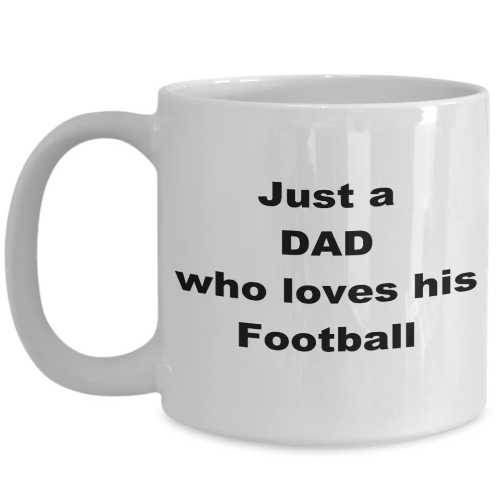 Birthday Gift For Dad, Football, Coffee Mug, 11 fl oz or 15 Ounce, Christmas Gift