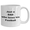Birthday Gift For Dad, Football, Coffee Mug, 11 fl oz or 15 Ounce, Christmas Gift view 2