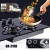Gas Hob Cooktop 31 Inch 2 Burners Gas Stove Hob and Sink Combo with Glass Lid, Built in Gas Stoves Cooktop - LPG Gas Dual Fuel Thermocouple Protection for RV Camper Caravan Outdoor Apartments view 2