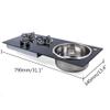 Gas Hob Cooktop 31 Inch 2 Burners Gas Stove Hob and Sink Combo with Glass Lid, Built in Gas Stoves Cooktop - LPG Gas Dual Fuel Thermocouple Protection for RV Camper Caravan Outdoor Apartments view 3