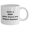 Birthday Gift For Dad, Video Games, Coffee Mug, 11 fl oz or 15 Ounce, Christmas Gift view 2