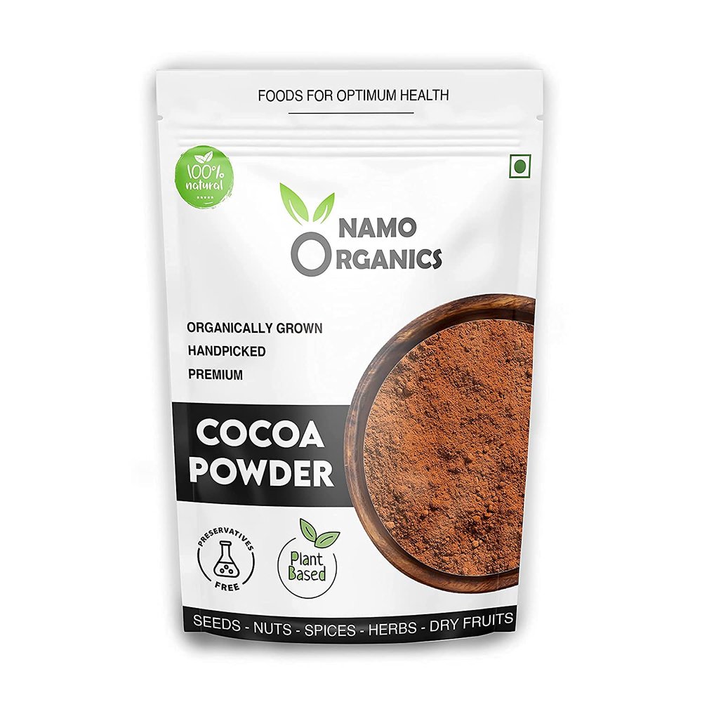 Admart Namo Organics - Unsweetened Cocoa Powder for Cake Making & Baking - 400 Gm