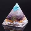ZTBH Crystal Pyramid Orgone Pyramid Opal Crystal Energy Generator Orgonite Pyramids Healing Crystals (Size : 7CM) view 2