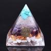ZTBH Crystal Pyramid Orgone Pyramid Opal Crystal Energy Generator Orgonite Pyramids Healing Crystals (Size : 7CM) view 4