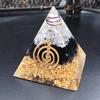 ZTBH Crystal Pyramid Orgon Energy Rune Pyramid Natural Crystal Crushed Stone Healing Crystals (Size : 100 * 100mm) view 1