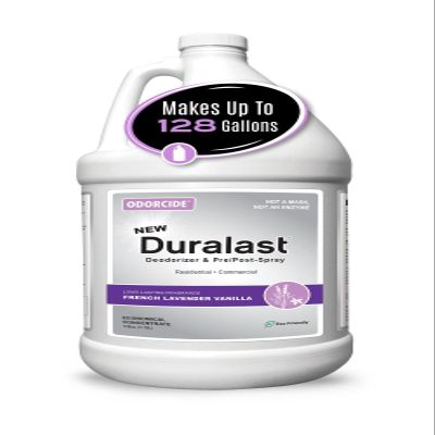 Duralast French Lavender Vanilla Odor Eliminator Concentrate Smoke Odor Eliminator for Strong Odor on Carpet, Floors & More Sweat & Pet Odor Eliminator for Home w/Non-Enzymatic Formula (1 Gal)
