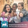3 x Menstrual All-in-One Kits - Assorted Colors | Convenience on The Go | Single Period Kit Packs | Individually Wrapped Feminine Hygiene Products (Green Ferns/Red Purse/Under The Sea) view 4