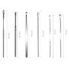 6pcs Spring Earwax Cleaner Tool Set - Spiral Design Stainless Steel Ear Picks Stainless Steel Ear Pick Set with Keychain Box,Ear Wax Removal Kit for Ear Adult view 2
