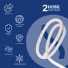 Universal CPAP Tube by Snugell (8 ft 2-Pack) - Medical Grade Flexible Polymer CPAP Hose - Compatible with All Major CPAP Machines and Most CPAP BiPap, and BiLevel Device Brands view 2