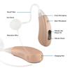 Bluetooth Hearing Aids Customizable for Seniors and Adults, APP Enabled Amplifier Device, Do Hearing Test and Self Fitting to Match Your Own Hearing Loss - Neosonic MX-Smart view 2