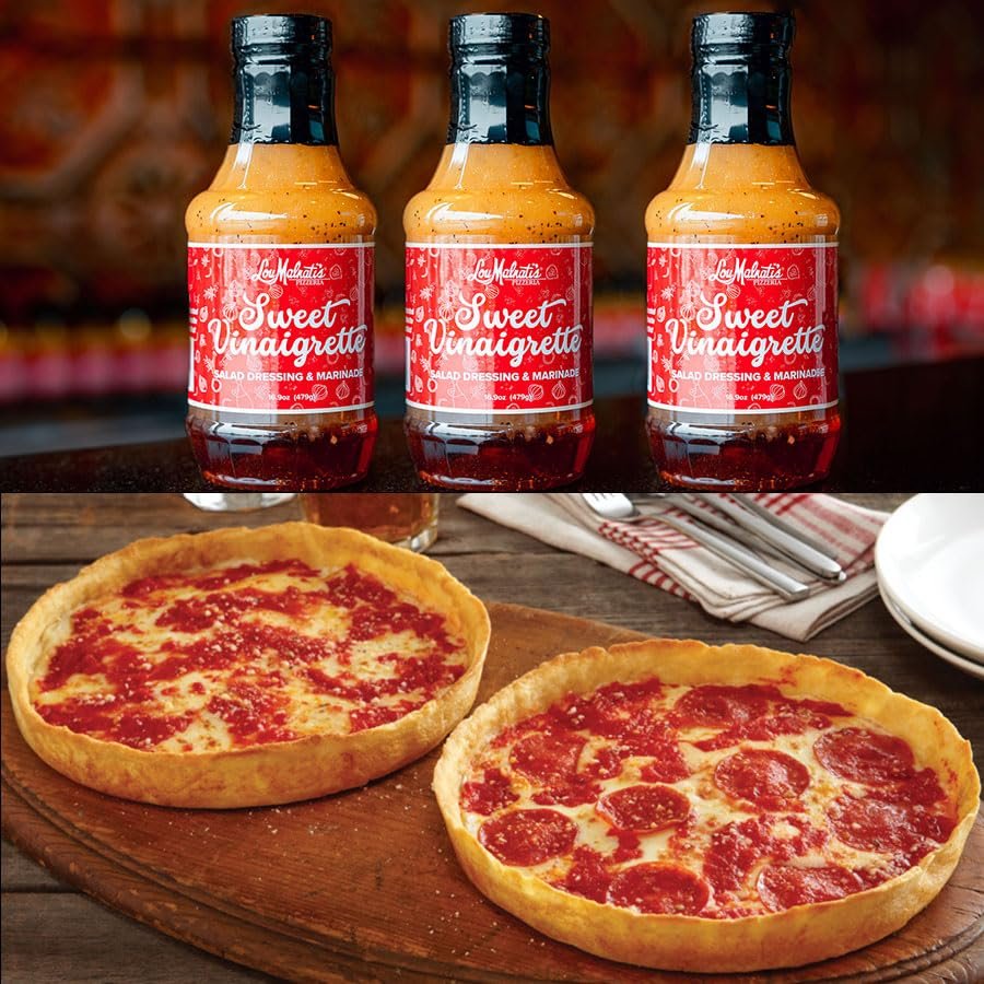 3 Malnati Dressings 2 Cheese Pizzas