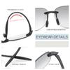 2 Pairs Rimless Bifocal Reading Sunglasses UV400 Protection Sports Outdoor Unisex Sun Readers Blue Light Blocking Glasses for Men Women Driving Safety Eyeglasses Tinted Lens Shades Eyewear 1.5 view 4