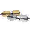 2 Pairs Rimless Bifocal Reading Sunglasses UV400 Protection Sports Outdoor Unisex Sun Readers Blue Light Blocking Glasses for Men Women Driving Safety Eyeglasses Tinted Lens Shades Eyewear 2.5 view 1