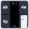 Vitafit Smart Scale for Body Weight, High Accuracy 0.1lb by Our Professional Factory Since 2001, Weight Scale App Sync 13 Body Composition with BMI, Body Fat and Muscle, 400lb, LED, Black view 1